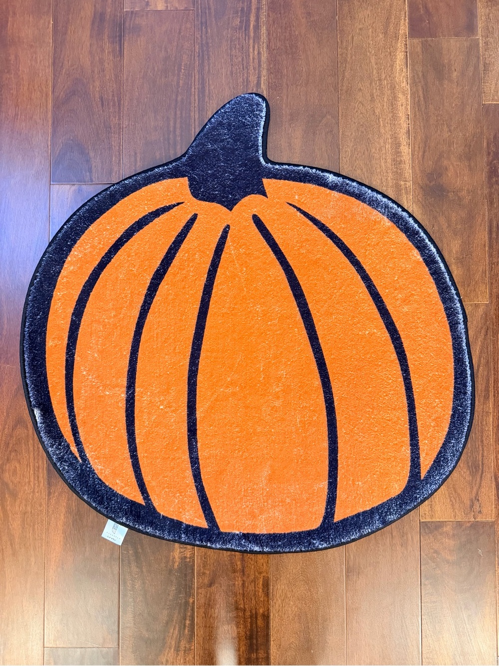 Halloween Pumpkin Accent Rug - Orange and Black